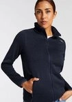 CMP Strickfleecejacke KNITTED MELANGE FLEECE WOMAN JACKET mit Rei&szlig;verschluss,