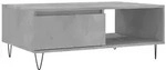 vidaXL Ablagetisch, Couchtisch Betongrau 90x60x35 cm Holzwerkstoff