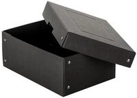 Falken Archivcontainer Falken Aufbewahrungsbox PURE Box Black 22001720 A5 100mm sw