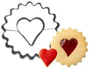 Zenker Ausstechform Ausstecher Linzer mit Herz &ndash; 2in1 Ausstecher f&uuml;r