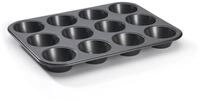de Buyer Backform Patisserie, Backblech f&uuml;r 12 Muffins - Stahl mit