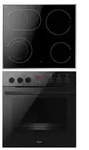 Amica Elektro-Herd-Set Fusion Design, mit 1-fach-Teleskopauszug, Steam Clean,