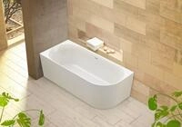OTTOFOND Badewanne Mince Corner rechts 180 cm wei&szlig;, (1-tlg), inkl....