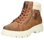 TOM TAILOR Stiefelette Lederimitat/Textil . Schn&uuml;rstiefelette braun 37 EU