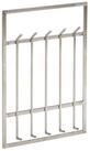 Wohnling Wandgarderobe WL6.442 Metall 100 cm Garderobe Silber Flur Hakenleiste...