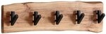 Wohnling Garderobenpaneel Wandgarderobe Holz Metall 60 cm Garderobe Flur...