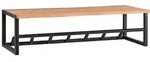 Wohnling Garderobenpaneel Wandgarderobe Holz Metall 80 cm Garderobe mit Ablage...