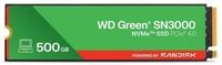 Western Digital Green WD SN3000 NVMe 500 GB M.2 PCI Express 4.0 QLC 3D NAND...