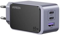 UGREEN Nexode S Ladeadapter 65 W 2x USB-C&reg;, 1x USB-A USB PD 3.0, Fast Charge