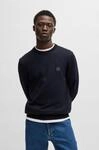 Strickpullover BOSS ORANGE "Kanovano Cotton Cashmere", Herren, Gr. L, blau