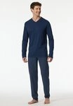 Schiesser Schlafanzug Casual Essentials (2 tlg) mit V-Ausschnitt