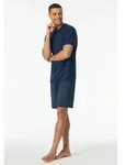 Schiesser Shorty Casual Essentials (2 tlg) mit V-Ausschnitt blau S (48)