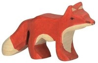 Holztiger Tierfigur HOLZTIGER Fuchs aus Holz - klein
