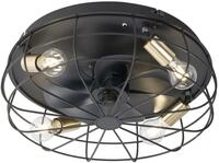 Reality Leuchten Deckenleuchte Trondheim Deckenventilator, Timerfunktion,