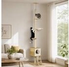 PawHut Kratzbaum Katzenbaum mit Pl&uuml;schball, Katzenh&ouml;hle, Katzenkratzbaum,