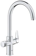 Grohe K&uuml;chenarmatur Blue Pure BauCurve C-Auslauf Chrom