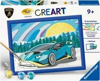 Ravensburger Malen nach Zahlen CreArt, Blauer Lamborghini, Made in Europe