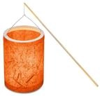 URSUS Papierlaterne URSUS Laternen-Bastelset 6 Bananenpapier Orange