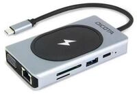 DICOTA Laptop-Dockingstation DICOTA D32059 Schnittstellen-Hub USB Typ-C Schwarz,