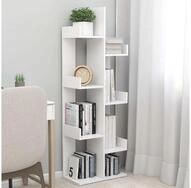 vidaXL B&uuml;cherregal vidaXL B&uuml;cherregal Wei&szlig; 48x25,5x140 cm Holzwerkstoff