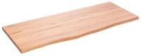 vidaXL Regal Wandregal Hellbraun 100x40x2 cm Massivholz Eiche Behandelt, 1-tlg.