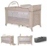 LORELLI Baby-Reisebett Noemi Wickelauflage, 2 Ebenen, Spielbogen, R&auml;der,