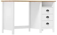 vidaXL Schreibtisch vidaXL Schreibtisch Hill mit 3 Schubladen 120x50x74 cm