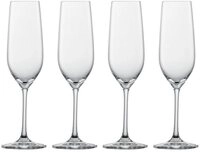 SCHOTT ZWIESEL Sektglas Sektglas 4er-Set Fort&eacute; mit Moussierpunkt klar, 4-tlg.,
