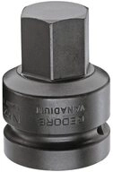 Gedore Bit- und Steckschl&uuml;sselset Kraftschraubereinsatz 1&Prime; Innen-6-kant 19 mm
