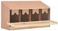 vidaXL Vogelhaus 106 x 40 x 59 cm Legenest H&uuml;hnernest 4 F&auml;cher 106x40x59 cm