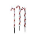 MARELIDA LED Dekoobjekt LED Zuckerstangen Gartendeko Weihnachtsbeleuchtung...