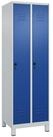 C+P Spind C+P Spind Classic PLUS, F&uuml;&szlig;e, 2 Abteile, 1950x600x500mm, 7035/5010 Ver