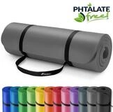 TRESKO Gymnastikmatte rutschfest mit Tragegurt Sportmatte gepolstert, Yogamatte