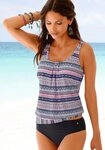 s.Oliver Oversize-Tankini mit sch&ouml;nem Bord&uuml;rendruck