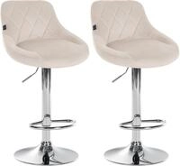 CLP Lazio Samt (Set, 2 St., 2er), Barstuhl 360&deg; drehbar