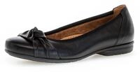 Ballerina GABOR "FLORENZ", Damen, Gr. 35, schwarz, Kalbsleder, Schuhe Ballerina,