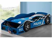 Vipack Kinderbett, Autobett Polizei" mit Lattenrost"