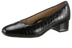 Ara GRAZ Pumps, Abendschuh, Festtagsschuh, Blockabsatz, mit Reptilpr&auml;gung schwarz 35