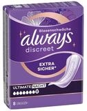 always Inkontinenz-Einlage Discreet + Ultimate Nacht, 8, 8-St., Saugst&auml;rke 8 -