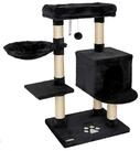 lionto Kratzbaum 93 cm mit H&ouml;hle, Liegemulde, Spielball & Sisalst&auml;mmen,...