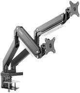 SpeaKa Professional Monitor-Halterung Doppelmonitorarm mit Gasdruckfeder...