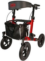 Antar Rollator Outdoor Aluminium Rollator mit Luftbereifung zusammenklappbar,