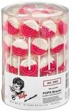 KUEFA S&uuml;&szlig;igkeit, K&uuml;fa Pops Brause flache Erdbeer Lutscher mit Brause 100 St&uuml;ck