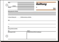 Sigel Formularblock Formularbuch Quittung A6 quer VE=50 Blatt