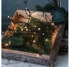 MARELIDA LED-Lichterkette Weihnachtslichterkette Batterie 48LED 8 Funkt. 3,5...