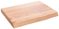 vidaXL Regal Wandregal Hellbraun 40x30x(2-4) cm Massivholz Eiche Behandelt,...