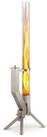 Gardenflare Feuerschale Feuerrohr &ndash; Edelstahl Feuers&auml;ule f&uuml;r Terrasse und...