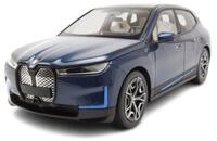 Minichamps Modellauto BMW iX 2022 blau metallic, Ma&szlig;stab 1:18
