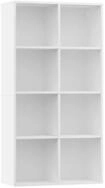 vidaXL B&uuml;cherregal, Buchregal/Sideboard Wei&szlig; 66&times;30&times;130 cm Holzwerkstoff