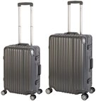 Travelhouse Trolleyset London, 4 Rollen, (2 tlg), TSA Zahlenschloss Alu-Rahmen